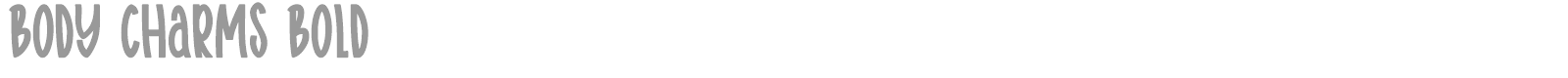 Body Charms font preview